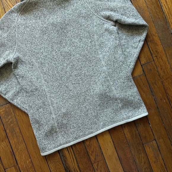 Patagonia Better Sweater 1/4 Zip Pullover Oatmeal Cream Gray Women M Gorpcore - Picture 10 of 10